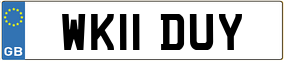 Trailer License Plate